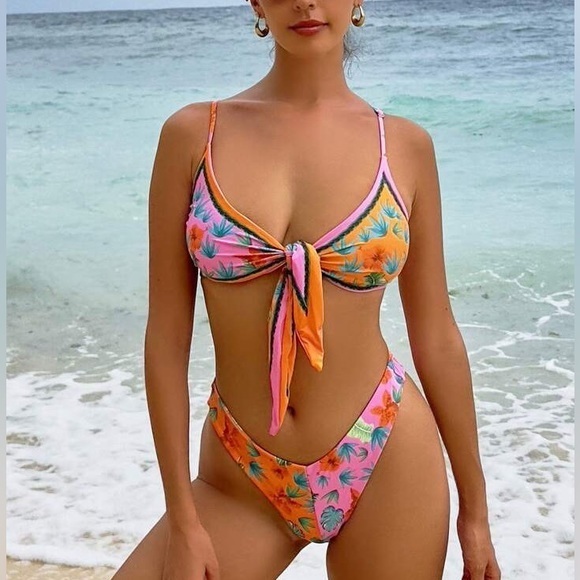 Other - Swimsuit Set tropical print flower different Size available